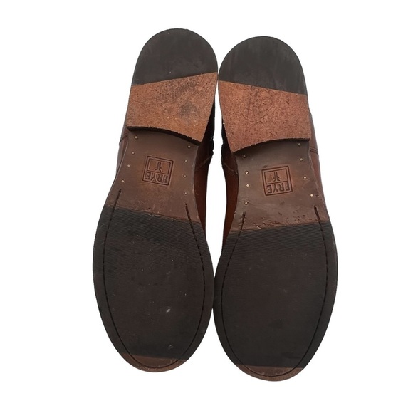 Frye Brown Molly D Ring Buckle Ankle Boots Size 8 1/2 Women's - Picture 10 of 10